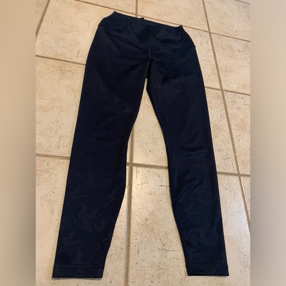 90 Degree By Reflex Navy Blue Camo Athletic Leggings - Size M - Picture 5 of 7